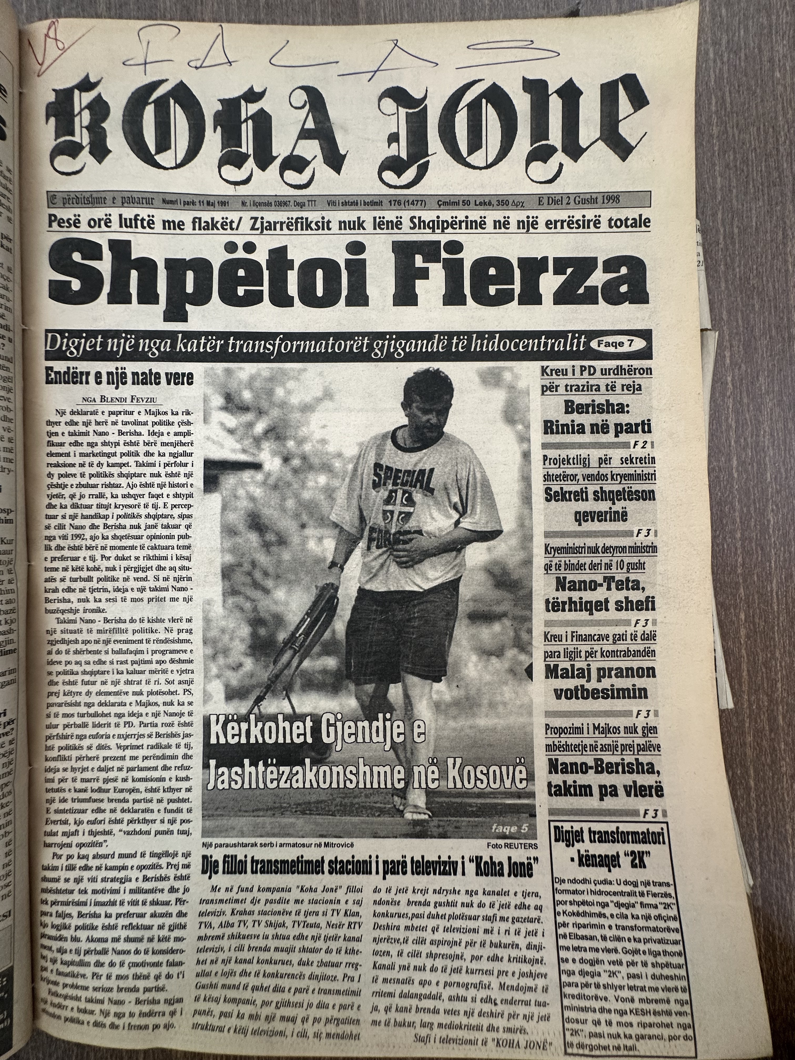 Koha Jonë 1998-08-02
